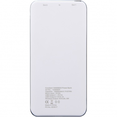 Logotrade Werbegeschenke das Foto: Constant 10000 mAh kabellose Powerbank mit LED