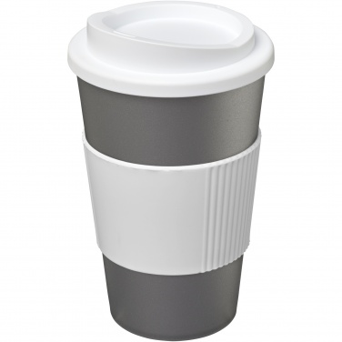 Logotrade Werbegeschenke das Foto: Americano® 350 ml Isolierbecher mit Schutzring