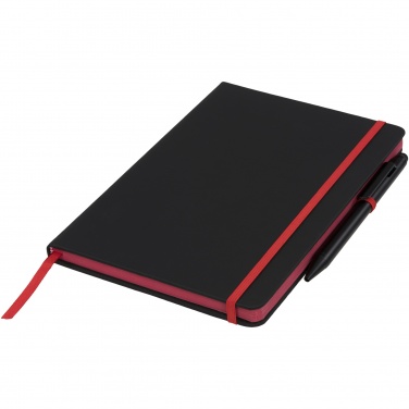 Logotrade werbemittel das Foto: Noir Edge A5 Notizbuch mit farbigem Rand