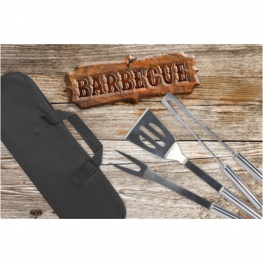 Logotrade Logogeschenke das Foto: Barcabo 3-teiliges Grillset