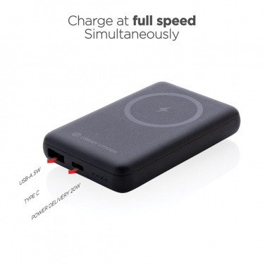 Logotrade werbemittel das Foto: Urban Vitamin Los Altos 5000mAh Powerbank aus RCS Kunststoff