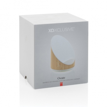 Logotrade werbemittel das Foto: Ovate 5W Bambus Lautsprecher mit 15W WirelessCharger
