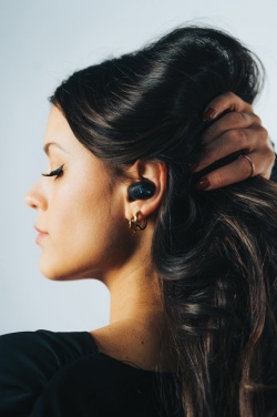 Logotrade Geschäftsgeschenke das Foto: Urban Vitamin Palm Springs ENC Ohrhörer aus RCS rPlastik