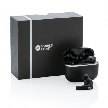 Logotrade Geschäftsgeschenke das Foto: Swiss Peak TWS Ohrhörer 2.0 aus RCS recyceltem Kunststoff