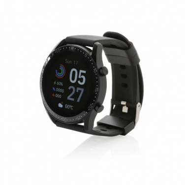 Logotrade Werbeartikel das Foto: Runde Fit Watch aus RCS recyceltem TPU