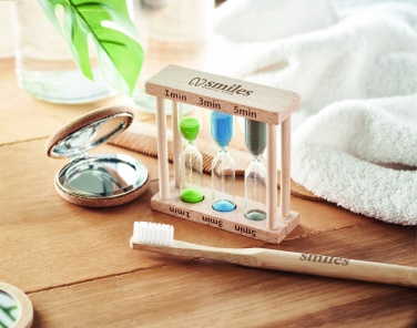 Logotrade Logogeschenke das Foto: Sanduhr 3in1