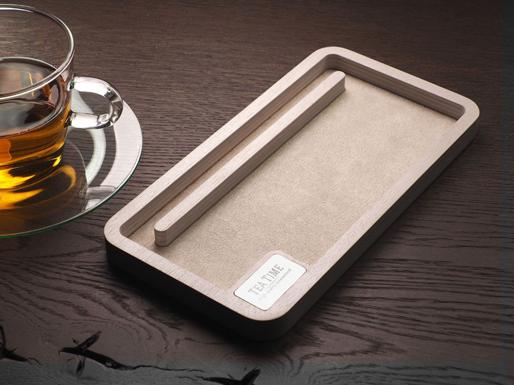 Logotrade werbemittel das Foto: Schreibtisch-Organizer aus Holz 1818121