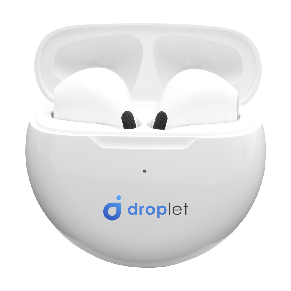 Logotrade Geschäftsgeschenke das Foto: Kabellose Calypso RCS-Ohrhörer aus recyceltem Material