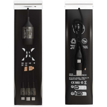 Logotrade Werbeartikel das Foto: SCX.design C50 100 W/5 A 5-in-1 Schnellladekabel mit Digitalanzeige