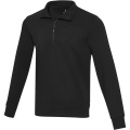 Tin Aware™ Pullover mit Half-Zip Reißverschluss aus recyceltem Material Unisex, Durchgehend schwarz