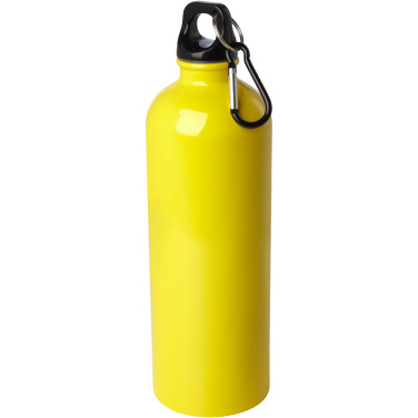 Logotrade Firmengeschenke das Foto: Oregon 750 ml RCS-zertifizierte, einwandige Trinkflasche aus Edelstahl mit Karabinerhaken