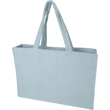Logotrade Firmengeschenke das Foto: Siam GRS-recycelte Strandtragetasche aus Frottee 13 L