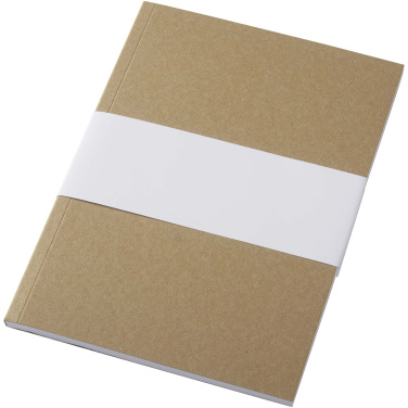 Logotrade Logogeschenke das Foto: Novella Austen A5 Softcover Notizbuch aus recyceltem Kraftpapier – 50 Blatt 