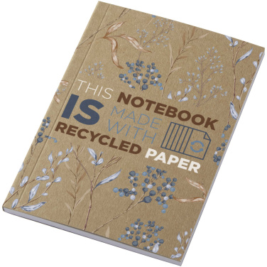Logotrade Logogeschenke das Foto: Novella Austen A6 Softcover Notizbuch aus recyceltem Kraftpapier – 50 Blatt