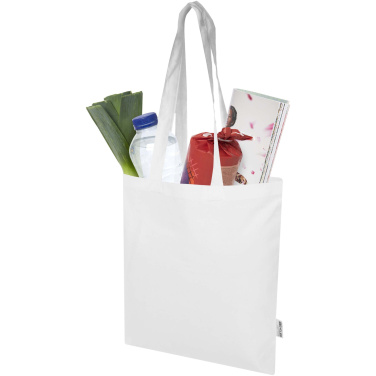 Logotrade Geschäftsgeschenke das Foto: Madras Blend 140 g/m² Tragetasche aus GRS-recycelter Baumwolle 7L