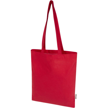Logotrade Werbeartikel das Foto: Madras Blend 140 g/m² Tragetasche aus GRS-recycelter Baumwolle 7L