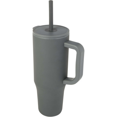 Logotrade Werbegeschenke das Foto: Brady 900 ml RCS-zertifizierter Isolierbecher mit Silikon Trinkhalm