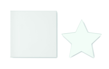 Logotrade Firmengeschenke das Foto: Glas-Pokal Stern