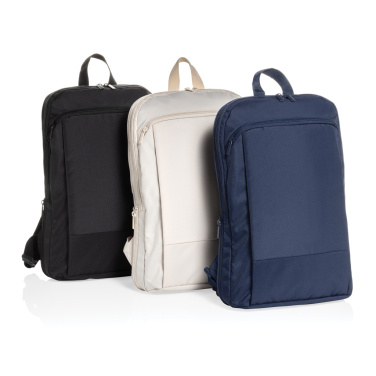 Logotrade Geschäftsgeschenke das Foto: Flexpack Aware™ Expandable Slim RPET 15,6" Laptop-Rucksack