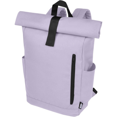 Logotrade Werbeartikel das Foto: Byron 15,6" GRS RPET Roll-Top Rucksack 18 L