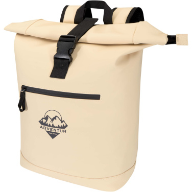 Logotrade Werbeartikel das Foto: Resi Plus 15" GRS-recycelter Rolltop Rucksack 18 L