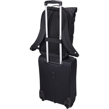 Logotrade Werbeartikel das Foto: Case Logic Variate 17" erweiterbarer Rolltop Laptop Rucksack aus recyceltem Material