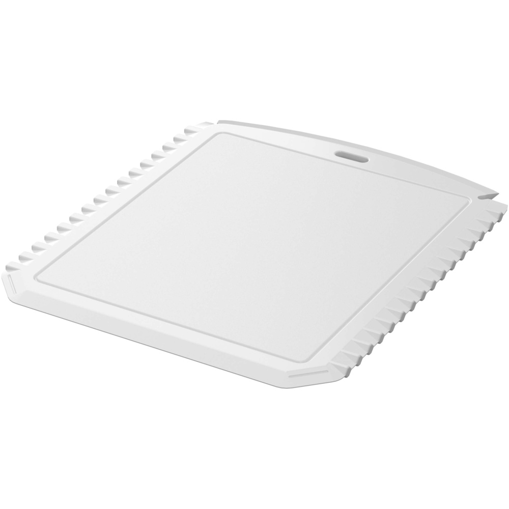 Logotrade Werbeartikel das Foto: Thrym rechteckiger Eiskratzer aus recyceltem Kunststoff