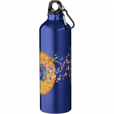 Logotrade advertising products photo of: Oregon 770 ml aluminium water bottle with carabiner
