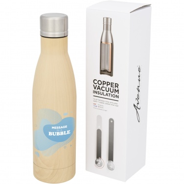 Logo trade promotional gift photo of: Vasa 500 ml wood-look copper vacuum insulated bottle