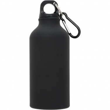 Logotrade promotional product image of: Oregon 400 ml matte water bottle with carabiner