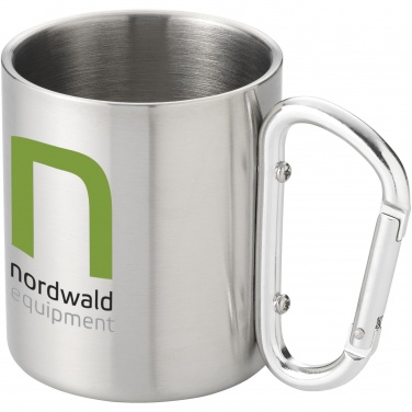Logo trade promotional merchandise photo of: Alps 200 ml insulated mug with carabiner