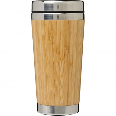 Logotrade promotional product picture of: Bambus 450 ml tumbler with bamboo outer