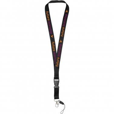 Logo trade promotional merchandise photo of: Sagan phone holder lanyard with detachable buckle