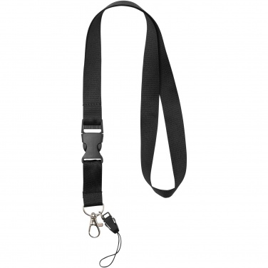 Logo trade promotional giveaways image of: Sagan phone holder lanyard with detachable buckle
