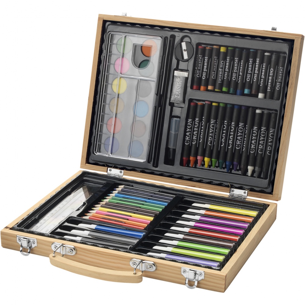 Logo trade advertising products picture of: Rainbow 67-piece colouring set