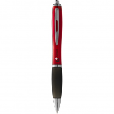 Logotrade promotional item picture of: Nash ballpoint pen coloured barrel and black grip