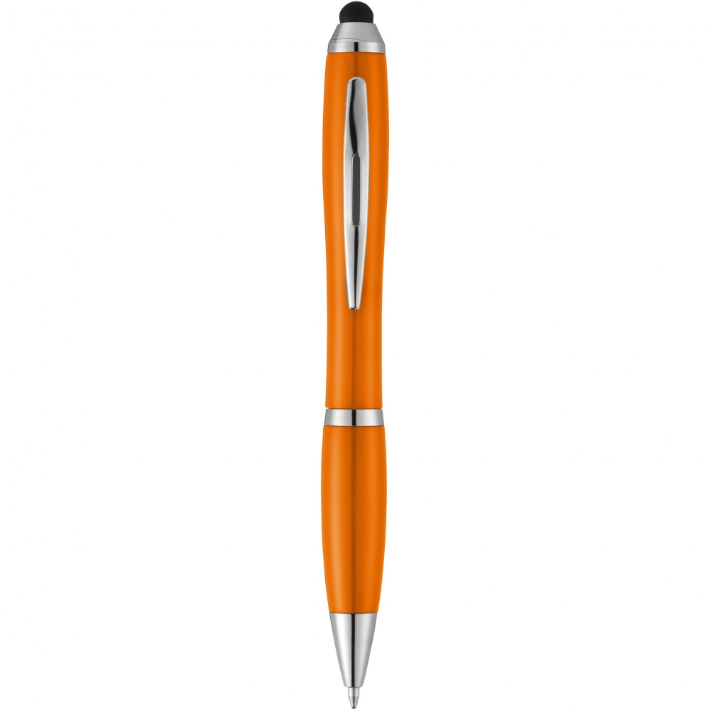 Logotrade corporate gift image of: Nash stylus ballpoint pen with coloured grip
