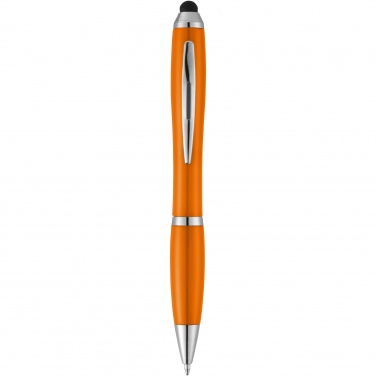 Logotrade promotional merchandise image of: Nash stylus ballpoint pen with coloured grip