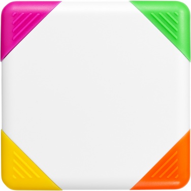 Logo trade advertising product photo of: Trafalgar square-shaped 4-colour highlighter
