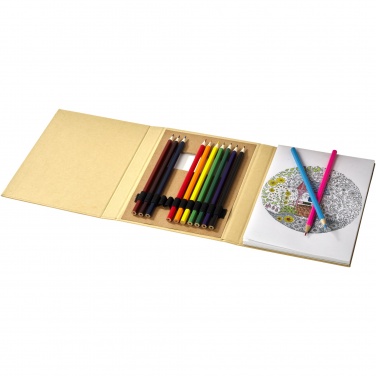 Logotrade promotional product picture of: Pablo colouring set with drawing paper