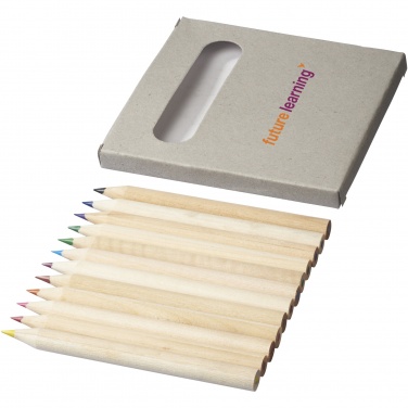 Logo trade promotional gifts image of: Tallin 12-piece coloured pencil set