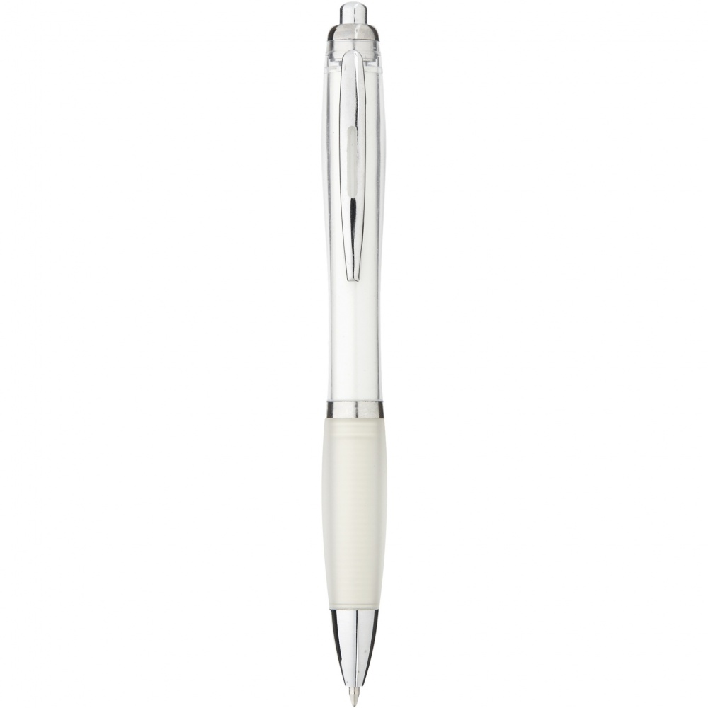 Logo trade promotional giveaways image of: Nash ballpoint pen coloured barrel and grip