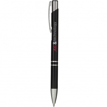 Logotrade promotional giveaways photo of: Moneta aluminium click ballpoint pen (blue ink)