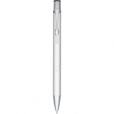 Logo trade promotional gifts image of: Moneta anodized aluminium click ballpoint pen