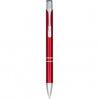 Logo trade business gifts image of: Moneta anodized aluminium click ballpoint pen