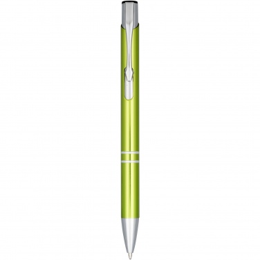 Logo trade business gifts image of: Moneta anodized aluminium click ballpoint pen