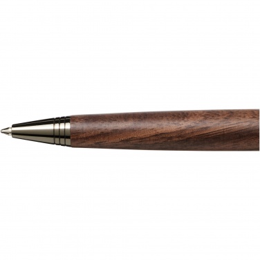 Logo trade promotional items image of: Loure wood barrel ballpoint pen