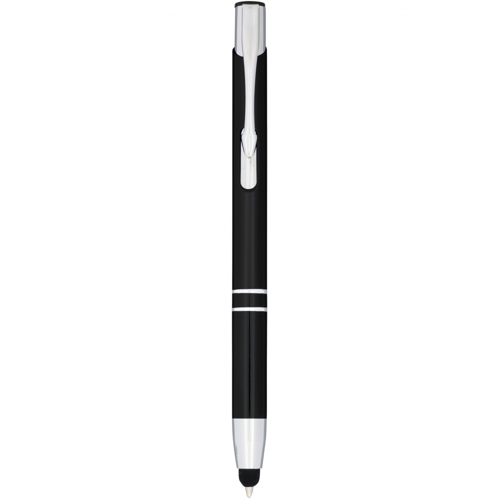 Logo trade business gift photo of: Moneta anodized aluminium click stylus ballpoint pen