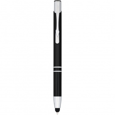 Logo trade promotional items picture of: Moneta anodized aluminium click stylus ballpoint pen