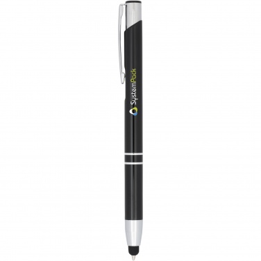 Logo trade corporate gifts image of: Moneta anodized aluminium click stylus ballpoint pen